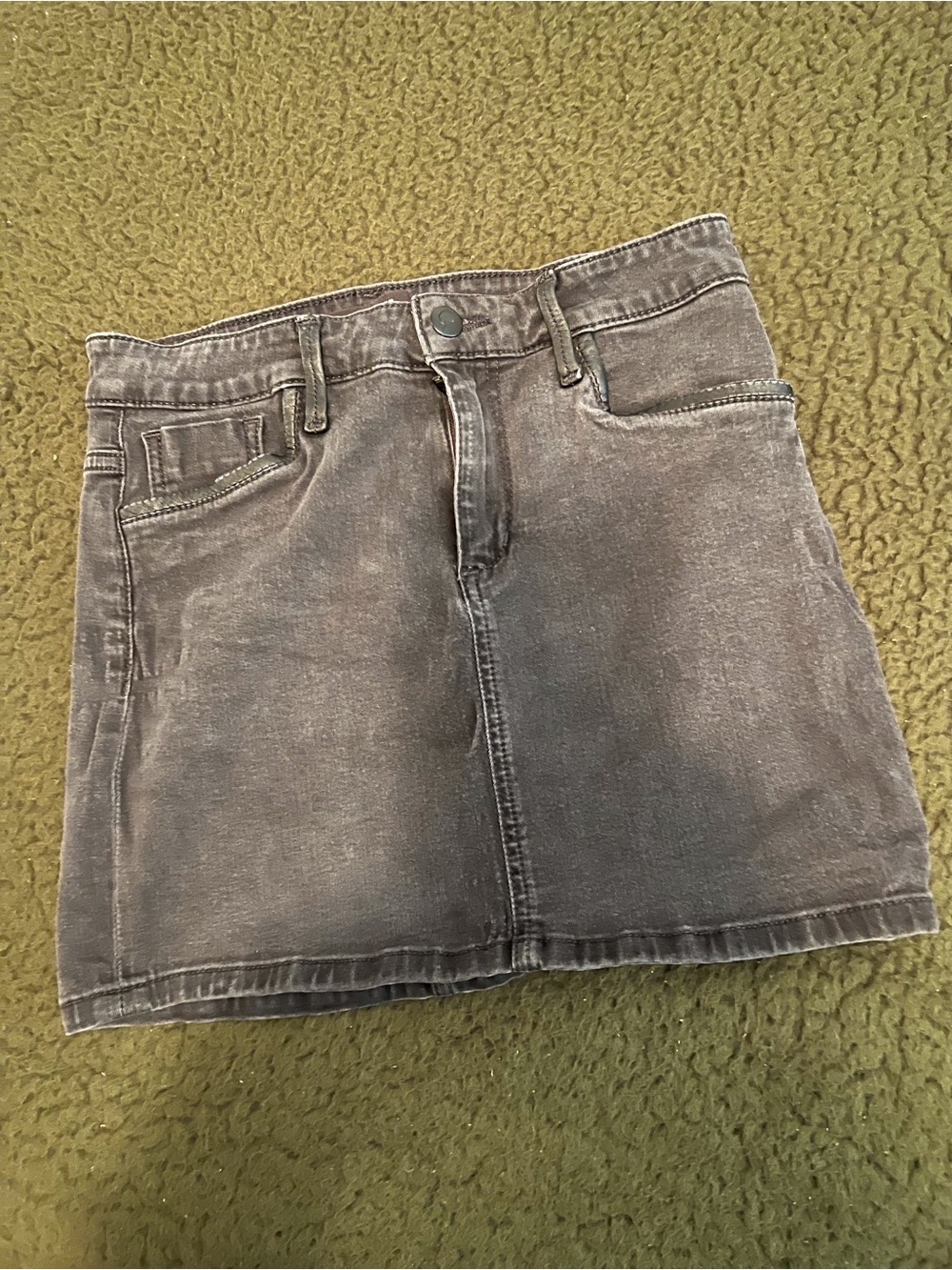 Joe's Jeans Black Mini Skirt with Leather Accents